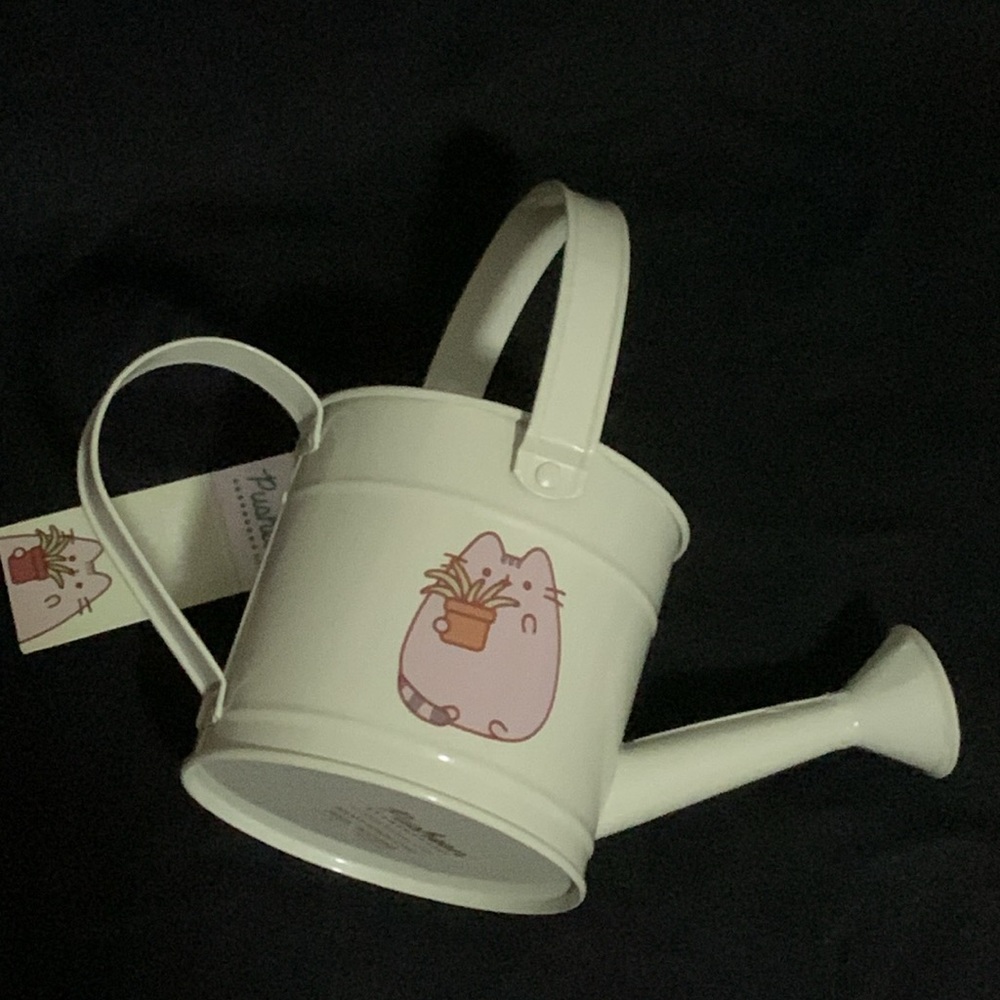 NWT Pusheen Metal Watering Can Gardening Theme